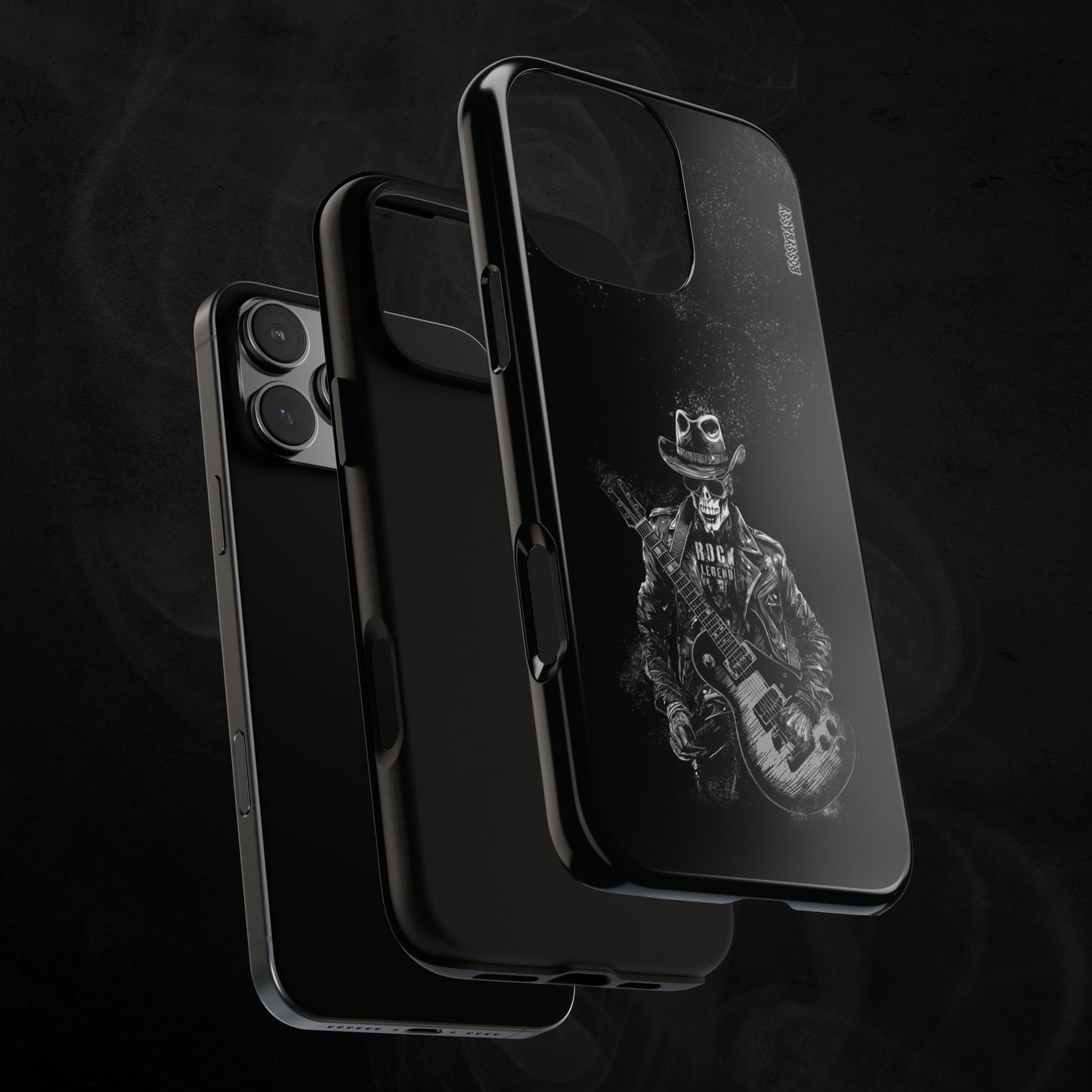 black-glossy-phone-case-layer-with-a-rockstar-skeleton-print