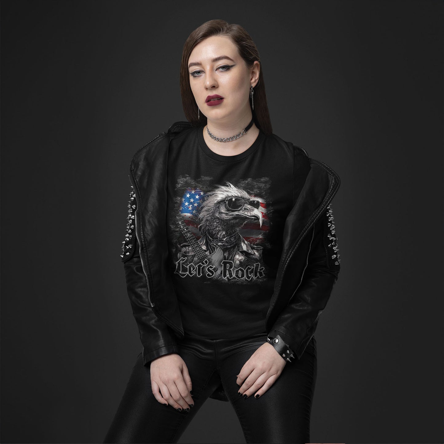 woman-wearing-a-black-shirt-with-eagle-and-usa-flag-print-and-text-lets-rock