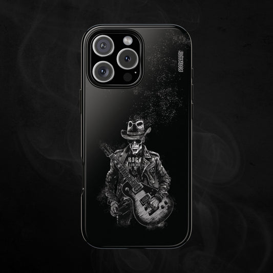 black-glossy-phone-case-with-a-rockstar-skeleton-print