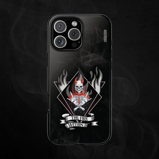 black-glossy-phone_case-with-evil-skeleton-print-with-text-the-fire-within