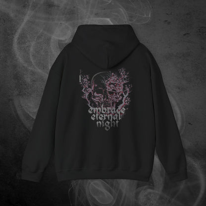 black-sweatshirt-with-gothic-pink-and-black-skull-print-and-text-embrace-eternal-night